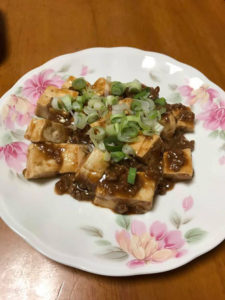 ばかたれ（味噌）の麻婆豆腐